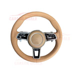 Customized Leather Car Steering Wheel For Porsches 911 996 Cayenne 958 718 Boxster 918 Cayman Macans Panamera Taycan GT RS 970