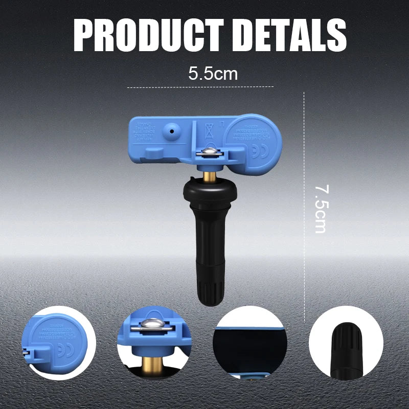 433MHz Tire Pressure Sensor TPMS | Compatible with Hummer, Opel, Chevrolet Vehicles close-up view