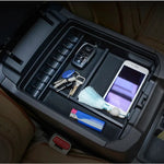 Car Armrest Storage Box Center Console Glove Tray Accessories For Toyota Land Cruiser Prado LC150 FJ150 2014-2023