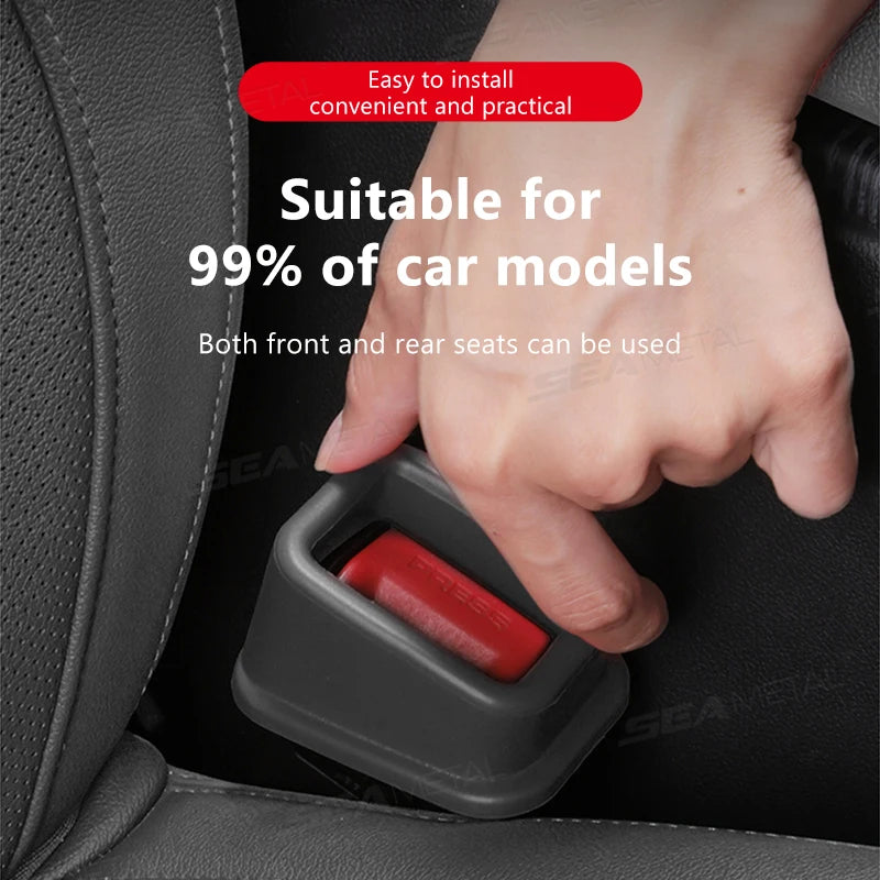 Car Seat Belt Slot Holder Silicone EVA 2 Pack detail view