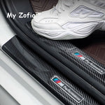 For Leapmotor T03 2025 2026 Car Door Strip Threshold Sill Protector Cover Carbon Fiber close-up view