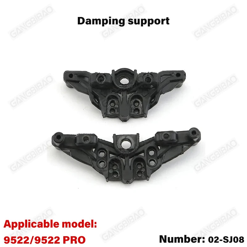 9522 PRO Remote Control Car Parts Swing Arm, Pull Rod, Steering Cup, Tire, Chassis, additional angle