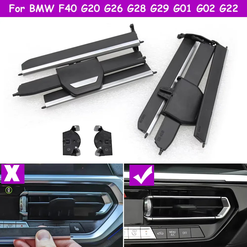 F40 G20 G26 G28 G29 G01 G02 G22 Car Central AC Air Conditioning Vent Grill Outlet Clip Repair Kit For BMW 2 3 4 Z4 X3 X4 Series