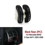 2PCS Set Car Front Rear Air Conditioning AC Vent Rolling Wheel For Mercedes BENZ E Class W211 E220 E280 E320 E350 E55