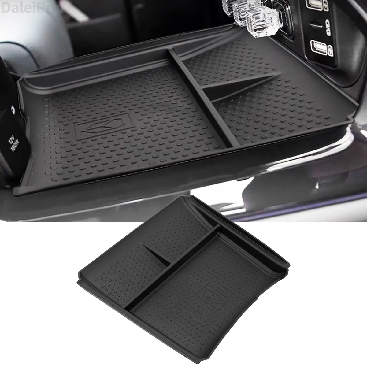 For BYD Leopard 5 2024-2026 Car Infotainment Display Rear Storage Box Center Console Lower Storage Box Charger Panel Protective