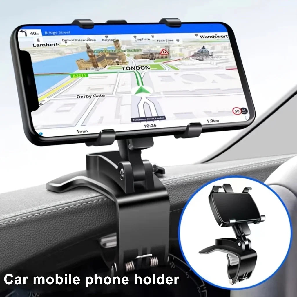 Car Phone Mount Dashboard | 360 Degree Universal Cell Phone Holder for Car