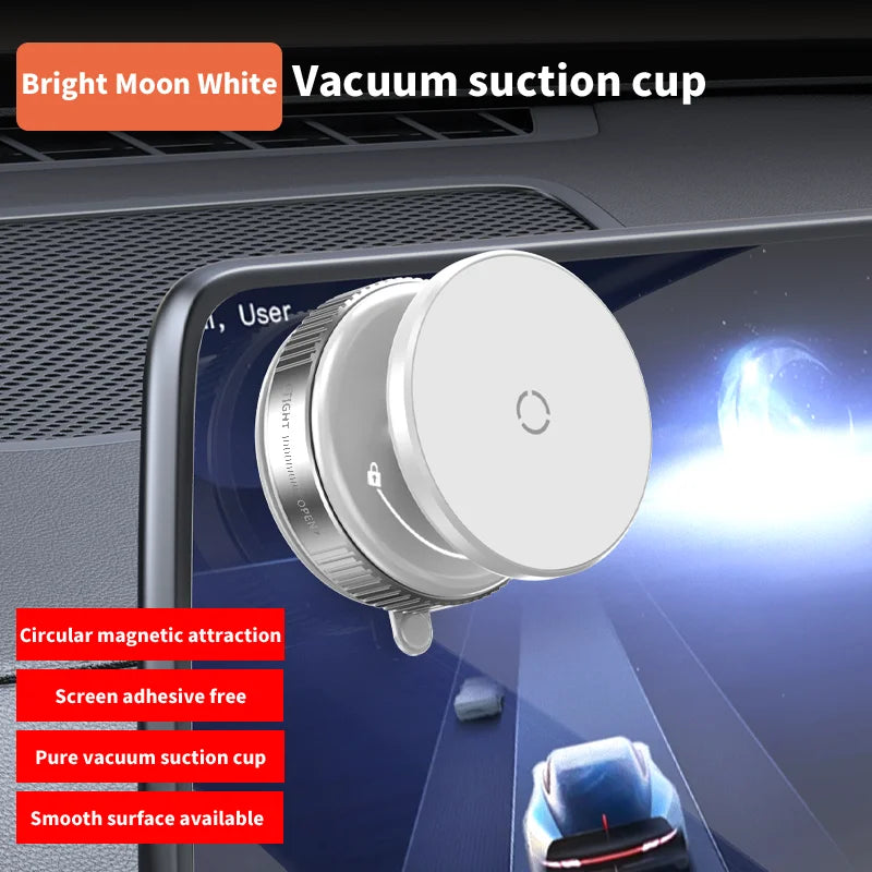 K009 Car Phone Holder | Strong Magnetic Vacuum Suction Bracket for Car, Kitchen, Gy additional angle