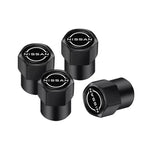 4Pcs Metal Tire Valve Stem Caps for Nissan Models | Universal Car Accessories lifestyle view