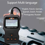 ANCEL AD310 Car Full OBD2 Diagnostic Tools OBD II Automotive Professional Auto Code Reader Scanner Check Engine Light DTC Lookup