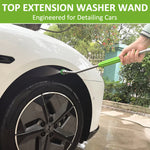 Stainless Steel Pressure Washer Extension Wand | 21-Inch Power Washer Wand with 1/4 additional angle