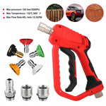 Quick Connect High Pressure Car Wash Short Gun | Fits 3/8 & M22-14/15mm Pressure Washer Hose