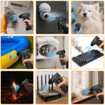 Turbo Fan Blower Car Cleaning Blowing Tools Auto Violent Jet Fan Summer Hair Dryer Family Electric Air Duster Auto Dust Collector Outdoors Portable Multipurpose Fan