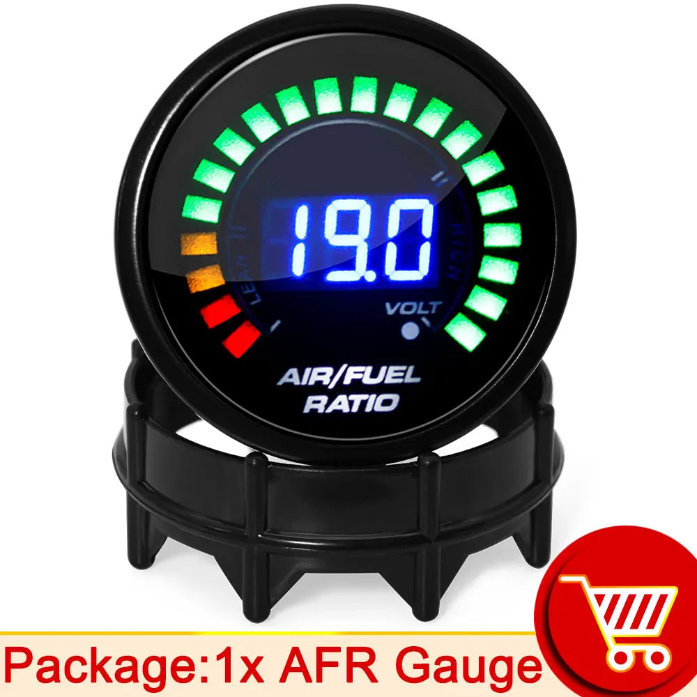 52mm 20 LED Digital Car Gauge Set | Multi-Function Tachometer, Boost, Temp & Pressure alternate view