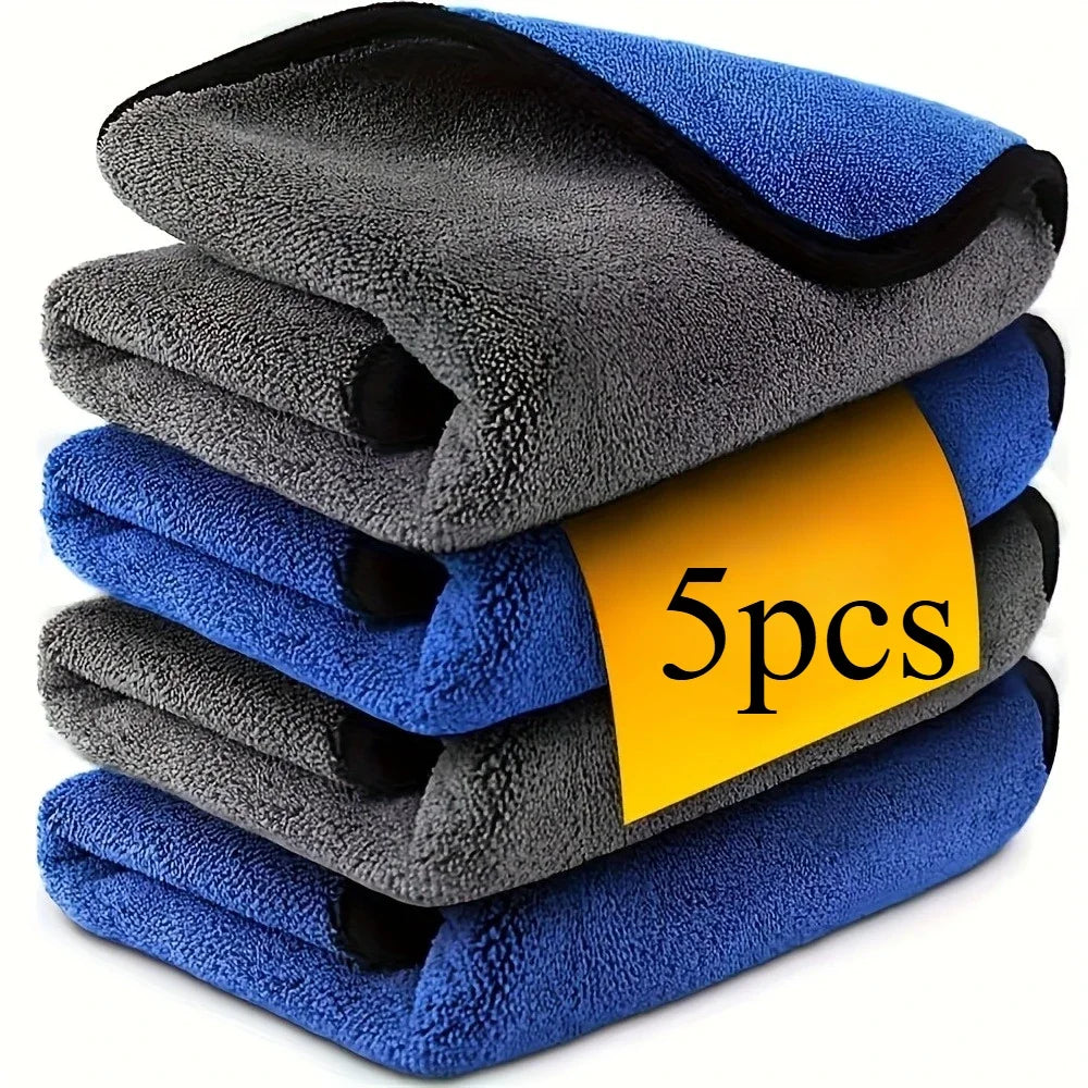 1/2/3/6/10pcs 30X60cm Microfiber Car Cleaning Towels Soft Quick Drying for Windows Mi alternate view