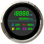 85mm 6 in 1 LCD MultiFunction Gauge | Tachometer Fuel Level Water Temp Oil Pressure V alternate view