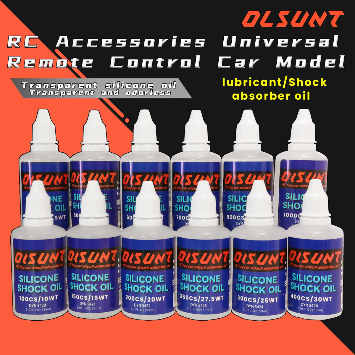 59ml 10WT~160WT Shock Absorber Oil Differential Oil Lubricant for RC Remote Control Model Crawler Ca