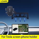Car Phone Holder Mount For Tesla Model 3/Y/X/S Highland Juniper Screen Display Fix Base Stand Auto Interior Accessory  Dashboard
