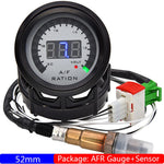 52mm Air Fuel Ratio Gauge Digital Display | Smoked Narrowband O2 Sensor Kit for 12V additional angle