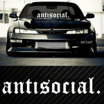 Car-Styling Antisocial Stickers On The Car Vinyl Decal Decorate Sticker Waterproof Fas close-up view