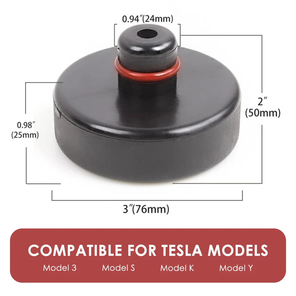 1/4Pcs Car Jacks Rubber Mat Hard-wearing Lifting Jack Soft Pad Car Jack Rubber Support close-up view
