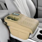Multifunctional Car Armrest Cushion with Tissue Holder Cup Slot And Side Pockets Center Console Cover for Vehicle Interior Organ