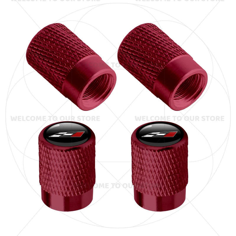 For Leon Racing Flag Emblem 5F MK2 MK3 FR VZ5 Race Flag 4Pcs Aluminum Car Tire Valv additional angle