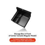 Car Storage Box for Tesla Model 3/Y Highland | Center Console Hidden Organizer close-up view