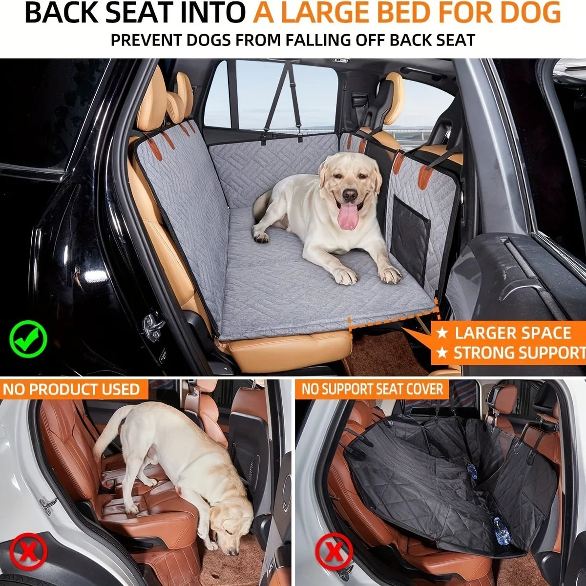 Dog Seat Cover Car Seat Cover For Pets,Waterproof Pet Seat Cover Hammock Scratch Proof close-up view