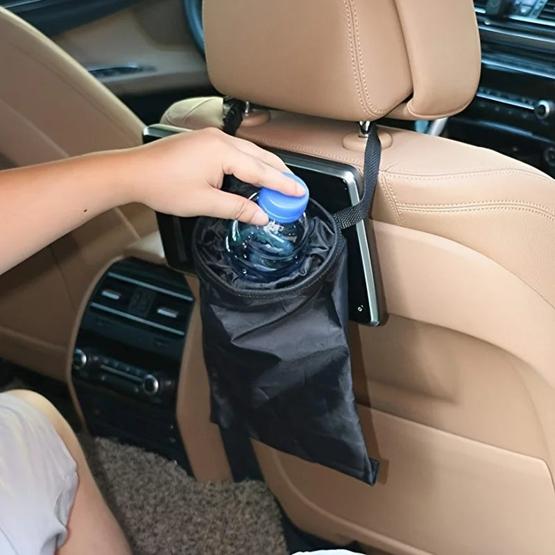 Universal Car Trash Bag Hanging Foldable Vehicle Garbage Bag for Seat Headrest Daily alternate view