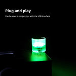 Car Mini USB LED Ambient Light Decorative Atmosphere Lamps for Interior Environment Auto PC Computer Portable Light Plug Play