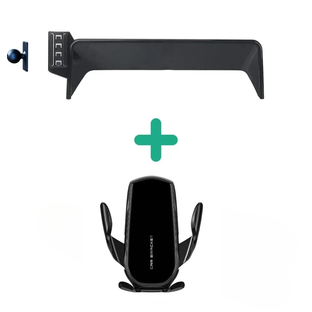 Screen Fixed Base Car Phone Holder For Mazda CX5 CX-5 2022 10.3-Inch Navigation Bracket Wireless Charging Mobile Stand