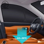 For Leapmotor C10 C16 2025 Full Black Car Sunshade Side Window Privacy Curtains | Heat close-up view