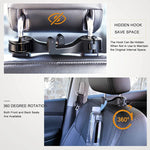 2 in 1 Car Headrest Hook Phone Holder Hanger