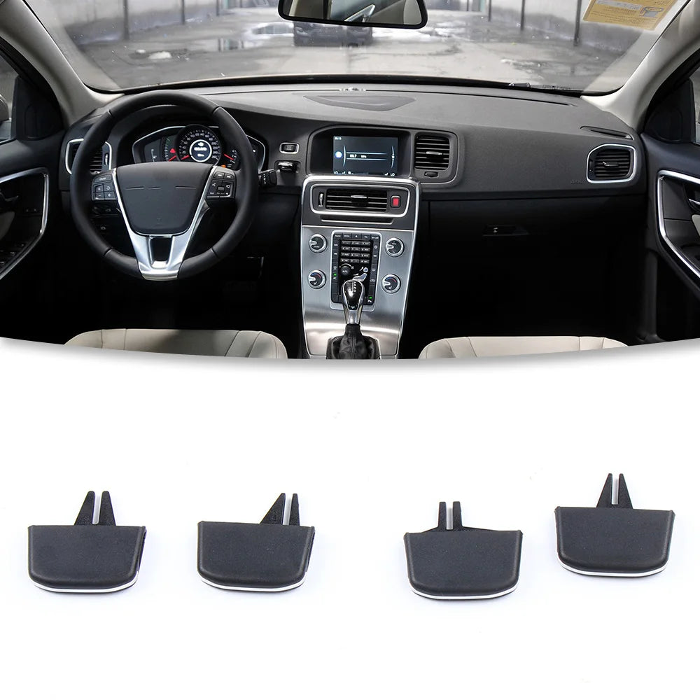 Car Front AC Conditioning Air Vent Grille Outlet Tab Slider Clip Repair Kit For Volvo V60 S60 V40 11-19 Auto Replacement Parts