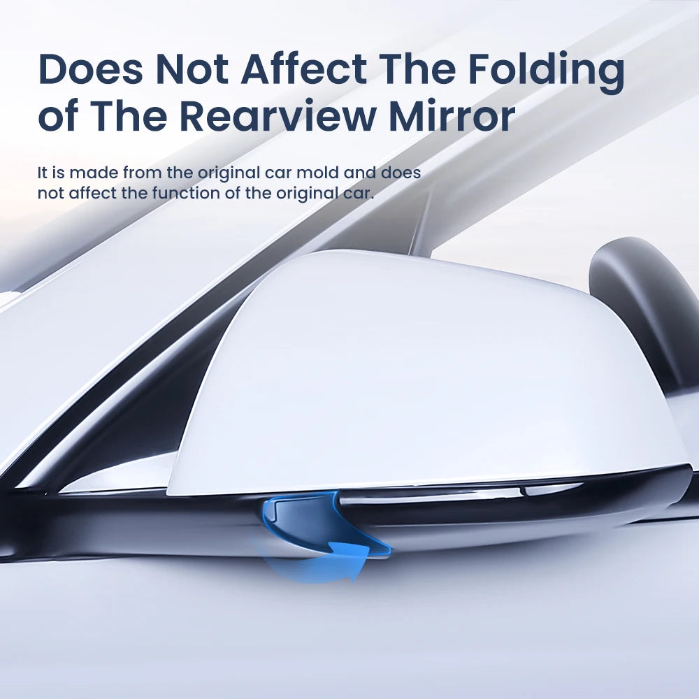 YZ For Tesla Model 3 Y Juniper Highland 2020-2025 2026 Rearview Mirror Anti-collision Strips Trim Anti-scratch Sticker Cover