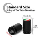 4Pcs Italy National Flag Car Valve Stem Caps | Universal Tire Valve Stem Caps for Car alternate view