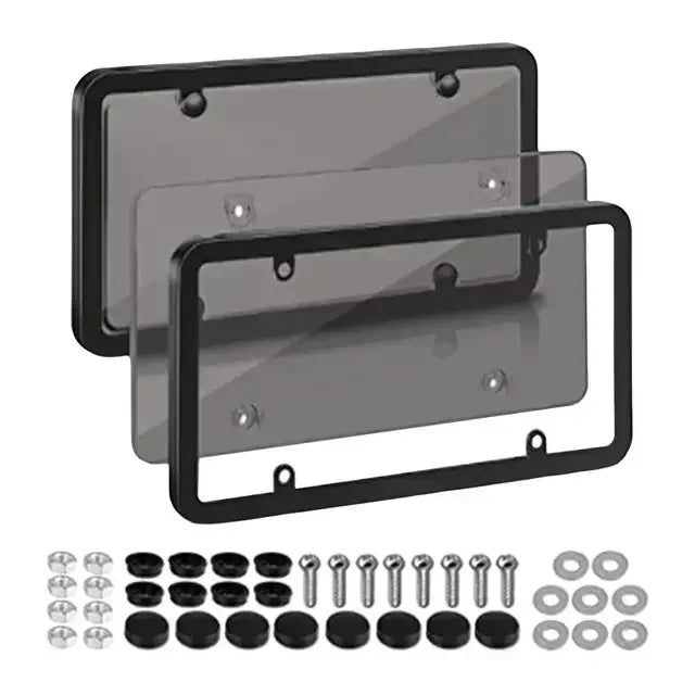 American car license plate frame, universal license plate holder, license plate brack lifestyle view