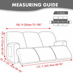 1/2/3 Seater Velvet Stretch Recliner Sofa Cover  Relax Armchair Slipcover Elastic All-inclusive Reclining Sofa Protector