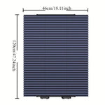 Aluminum Retractable Car Sunshade Curtain, Black close-up view