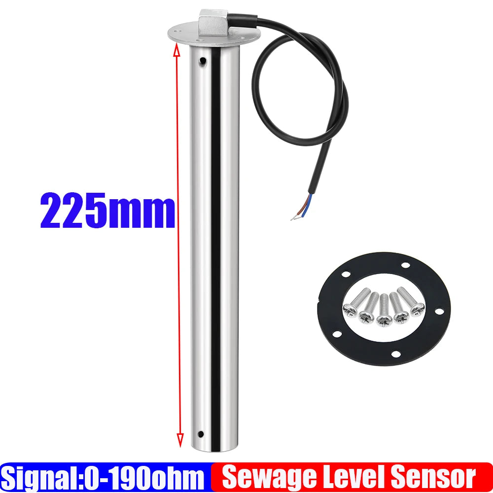 Digital Dual Gauge with Alarm 0-190ohm 52mm | Water Level and Sewage Level Meter for Mar detail view