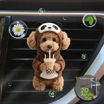 Acrylic Car Vent Clip Aromatherapy Air Freshener Holder 2D Decorative Air Conditioning Vents Accessory for Vehicle Interior