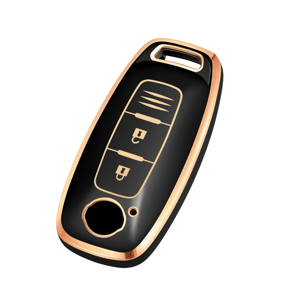 Soft TPU Keyfob Cover Case Keychain for Nissan 2025 2026 Armada PRO 4-X Versa X-Trail T33 Serena Rouge Kicks Pathfinder Ariya