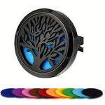 Car Air Vent Diffuser Clip | Stainless Steel Car Freshener Holder with 10 Refill Pads alternate view