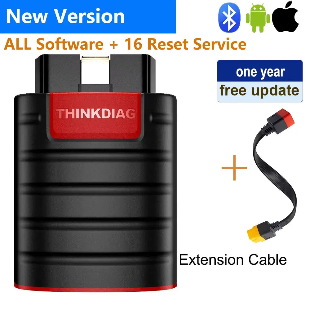 THINKCAR Thinkdiag HOT Version All System Diagnostic Tool 16 Resets Service ECU Coding Bi-Directional OBD2 Scanner 1 Year Free