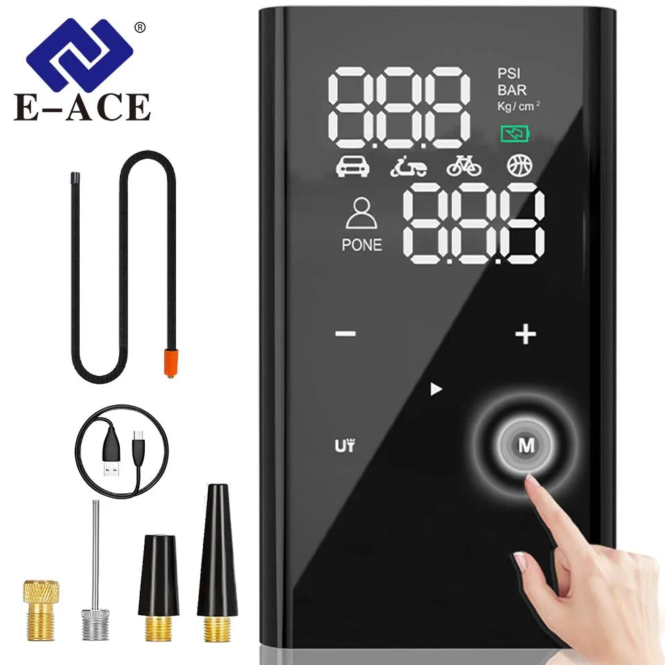 8000 mAH Wireless Air Compressor 150PSI Air Pump Compact Design Tire Inflator With USB Output For Car Motorcycle Bicycle Ball