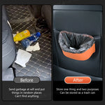 Car Seat Back Organizer Pu Leather Waterproof Storage Bag