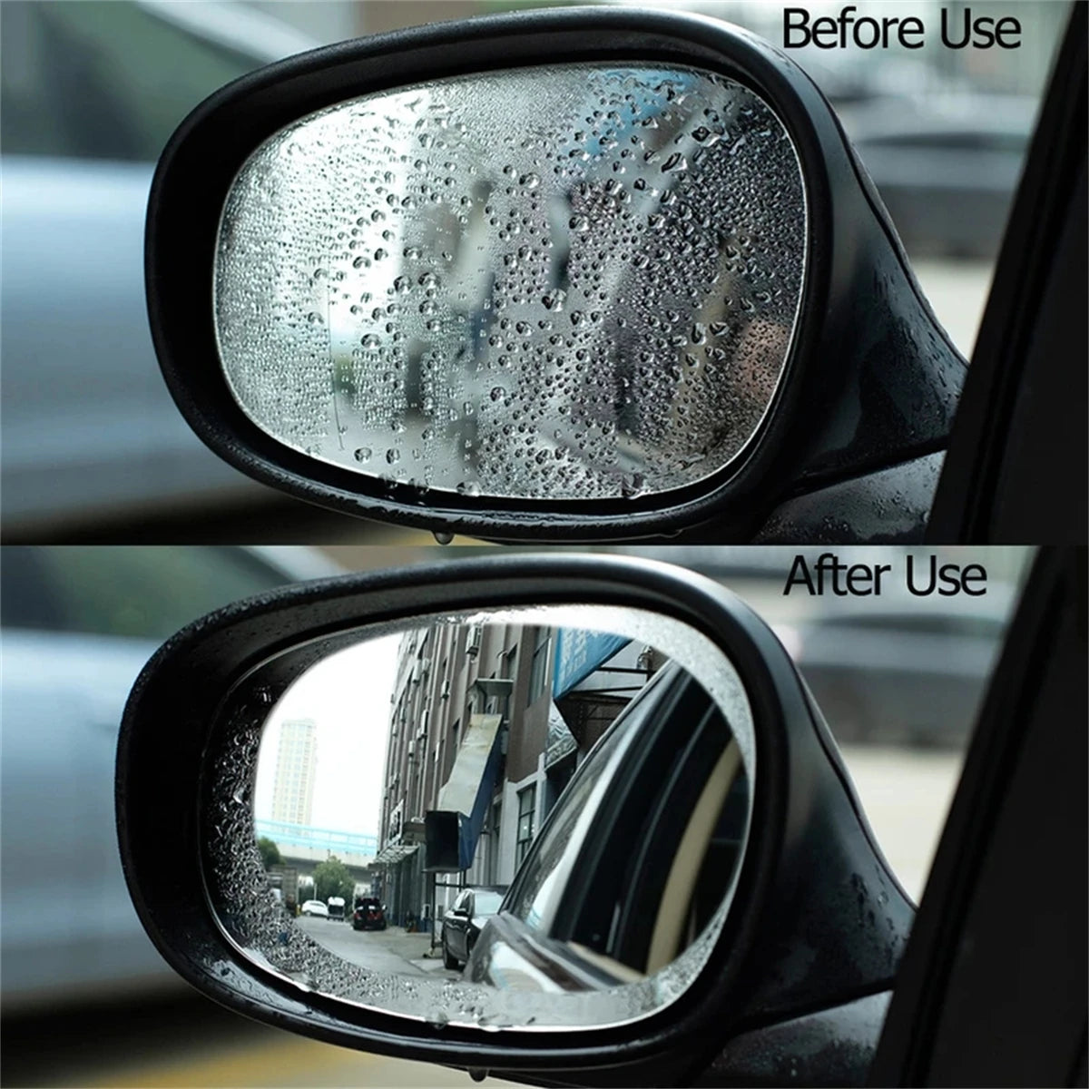4pcs/set Car Rearview Mirror Rainproof Film | Side Windows Rainproof Tape alternate view