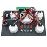 Car Boat Diesel Engine 5 Gauge Instrument Panel Set | GPS Speedometer Tachometer Fu additional angle