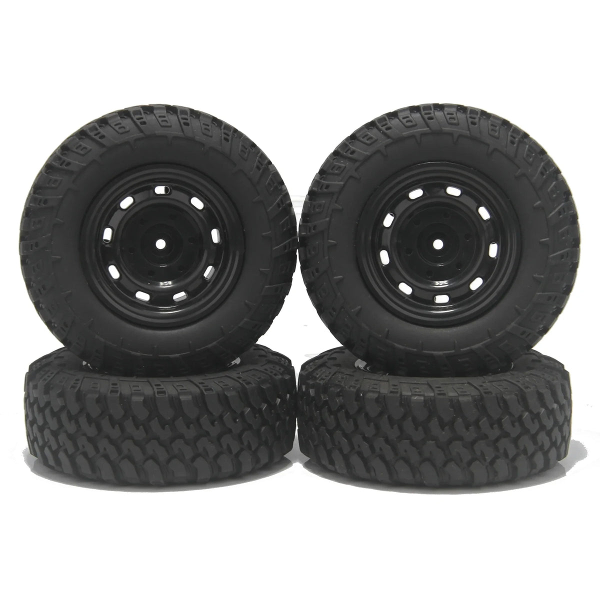 4PCS 73mm 5mm Hex 1/12 RC Car Crawler Off Road Rubber Tires Wheel for MN99 MN98 MN82 alternate view