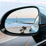 palm tree Decal Waterproof Sticker Car Rearview Mirror Windshield Side Window Sun Visor Ocean Beach Vinyl universal Fit Auto
